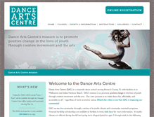 Tablet Screenshot of danceac.com